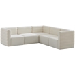 Meridian Furniture Quincy Cream Velvet Modular Sectional