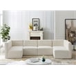 Meridian Furniture Quincy Cream Velvet Modular Sectional