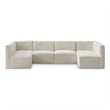 Meridian Furniture Quincy Cream Velvet Modular Sectional