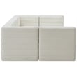 Meridian Furniture Quincy Cream Velvet Modular Sectional