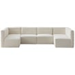 Meridian Furniture Quincy Cream Velvet Modular Sectional