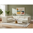 Meridian Furniture Quincy Cream Velvet Modular Sectional