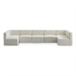 Meridian Furniture Quincy Cream Velvet Modular Sectional