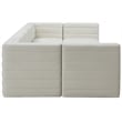 Meridian Furniture Quincy Cream Velvet Modular Sectional