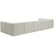 Meridian Furniture Quincy Cream Velvet Modular Sectional