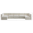 Meridian Furniture Quincy Cream Velvet Modular Sectional