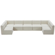 Meridian Furniture Quincy Cream Velvet Modular Sectional