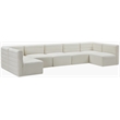 Meridian Furniture Quincy Cream Velvet Modular Sectional