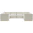 Meridian Furniture Quincy Cream Velvet Modular Sectional