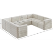 Meridian Furniture Quincy Cream Velvet Modular Sectional
