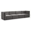 Meridian Furniture Quincy Grey Velvet Modular Sofa