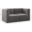 Meridian Furniture Quincy Grey Velvet Modular Sofa