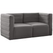 Meridian Furniture Quincy Grey Velvet Modular Sofa