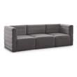 Meridian Furniture Quincy Grey Velvet Modular Sofa