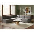 Meridian Furniture Quincy Grey Velvet Modular Sectional
