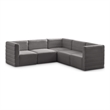 Meridian Furniture Quincy Grey Velvet Modular Sectional