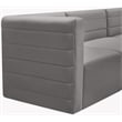 Meridian Furniture Quincy Grey Velvet Modular Sectional