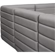 Meridian Furniture Quincy Grey Velvet Modular Sectional