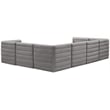 Meridian Furniture Quincy Grey Velvet Modular Sectional