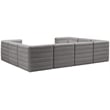 Meridian Furniture Quincy Grey Velvet Modular Sectional