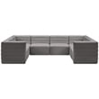 Meridian Furniture Quincy Grey Velvet Modular Sectional