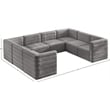 Meridian Furniture Quincy Grey Velvet Modular Sectional