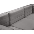 Meridian Furniture Quincy Grey Velvet Modular Sectional