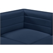 Meridian Furniture Quincy Navy Velvet Modular Armless Chair
