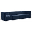 Meridian Furniture Quincy Navy Velvet Modular Sofa