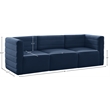 Meridian Furniture Quincy Navy Velvet Modular Sofa