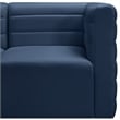 Meridian Furniture Quincy Navy Velvet Modular Sectional