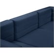 Meridian Furniture Quincy Navy Velvet Modular Sectional