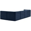 Meridian Furniture Quincy Navy Velvet Modular Sectional