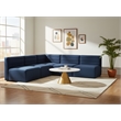 Meridian Furniture Quincy Navy Velvet Modular Sectional
