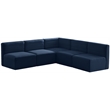 Meridian Furniture Quincy Navy Velvet Modular Sectional