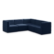 Meridian Furniture Quincy Navy Velvet Modular Sectional
