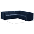 Meridian Furniture Quincy Navy Velvet Modular Sectional