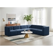 Meridian Furniture Quincy Navy Velvet Modular Sectional