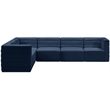 Meridian Furniture Quincy Navy Velvet Modular Sectional