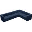 Meridian Furniture Quincy Navy Velvet Modular Sectional