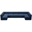 Meridian Furniture Quincy Navy Velvet Modular Sectional