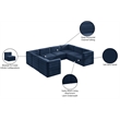 Meridian Furniture Quincy Navy Velvet Modular Sectional