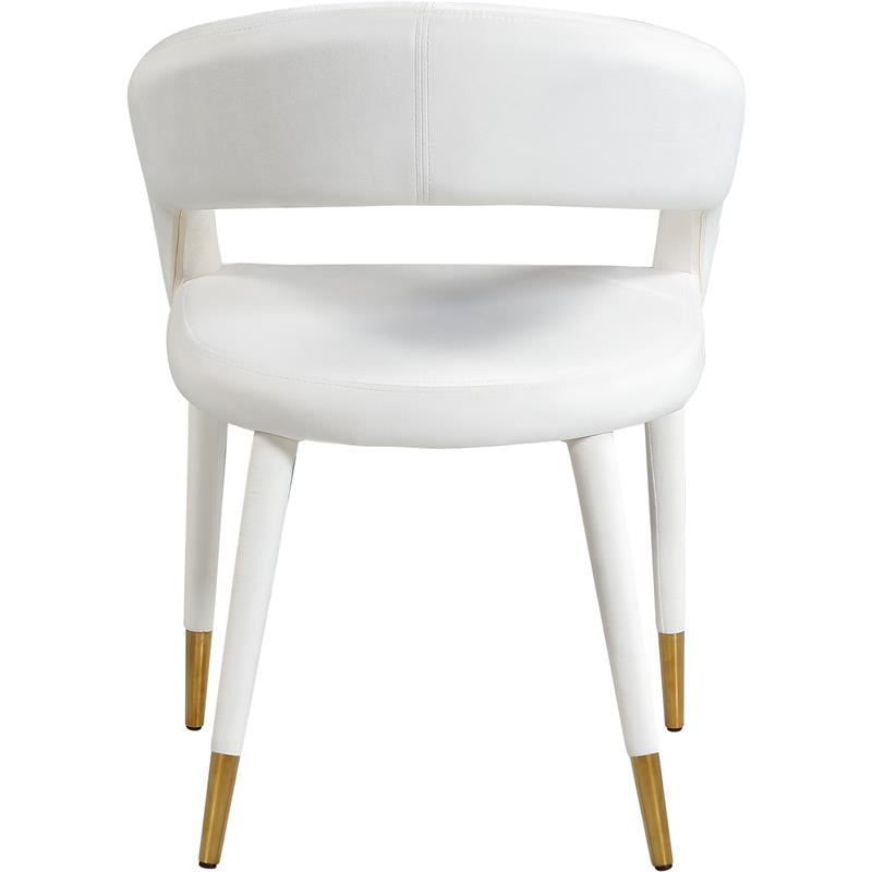 Meridian Furniture Destiny Cream Velvet Dining Chair