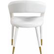 Meridian Furniture Destiny Cream Velvet Dining Chair