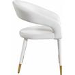 Meridian Furniture Destiny Cream Velvet Dining Chair