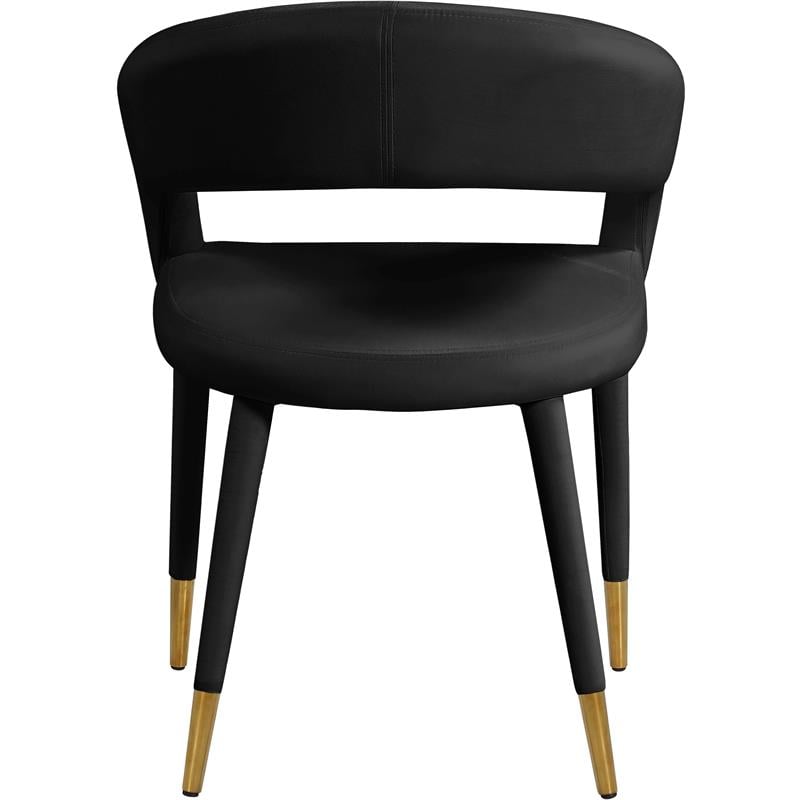 Meridian Furniture Destiny Black Velvet Dining Chair