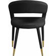 Meridian Furniture Destiny Black Velvet Dining Chair