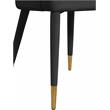 Meridian Furniture Destiny Black Velvet Dining Chair