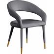 Meridian Furniture Destiny Grey Velvet Dining Chair