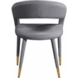Meridian Furniture Destiny Grey Velvet Dining Chair
